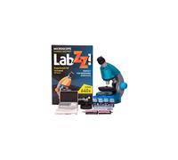 Microscopio Levenhuk LabZZ M101 Azure per bambini con kit per esperimenti: scegli il tuo colore preferito