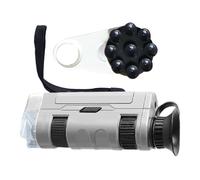 Microscopio Manuale | Ingrandimento 100X,Microscopio Per Monete - Apprendimento Scientifico per Esplorazione all'Aperto Studio della Natura Progetti Classe e Regali