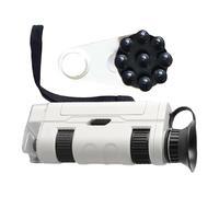 Microscopio Manuale | Ingrandimento 100X,Microscopio Tascabile | Giocattolo Scientifico Educativo Per Bambini Esplorazione All Aperto Studio Della Natura Progetti In Classe Compleanno Natale