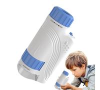 Microscopio manuale per bambini 60-120X Giocattoli di laboratorio | Con Luci A LED Microscopio Portatile Ragazzi Ragazze Adolescenti Locale Campo di Ricerca Scuola Attività All'aperto