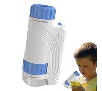 Microscopio manuale per bambini 60-120X manuale educativo | Con Luci A LED Microscopio Portatile Ragazzi Ragazze Adolescenti Locale Campo di Ricerca Scuola Attività All'aperto