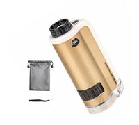 Microscopio manuale per bambini in lega formato tascabile con ingrandimento da 100 a 250x, luce LED per educazione scientifica ed esplorazione bambini microscopio manuale in lega LED luce