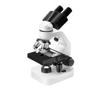 Microscopio, Microscopio binoculare composito 40X-2000X HD for laboratorio biologico, kit di osservazione scientifica con in metallo, diapositive a LED