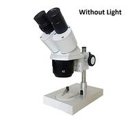 Microscopio Microscopio binoculare, microscopio industriale illuminato 10x-20x-30x-40x w / wf10x oculare (Color : Without Light, Magnification : 10X 30X and 40X)