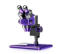 microscopio Microscopio elettronico, microscopio industriale stereo trinoculare, ingrandimento 6,5-60X, supporto a braccio singolo, for studenti e adulti digitale