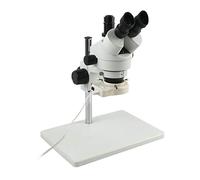 Microscopio Microscopio industriale, ingrandimento stereo trinoculare Zoom continuo 7x - 45x per la lavorazione della saldatura della riparazione del PCB del telefono del laboratorio (Color : C)