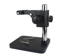 Microscopio Microscopio stereo Trinoculare Tavolo regolabile for il supporto del supporto da lavoro da 76mm Holde(Black 35cm)
