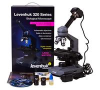 Microscopio Monoculare Digitale Levenhuk D320L PLUS 3.1 MP con Oculare Grandangolare e Puntatore, Luce a LED e Fotocamera da 3.1 Megapixel per Windows, Mac e Linux