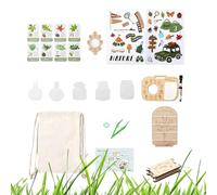 Microscopio Naturale Portatile - Giocattolo Scientifico Portatile, Attrezzatura Per Esplorazione All'aperto, Lente D'ingrandimento A LED, Kit Educativo Per L'osservazione Delle Piante, Strumenti Per L