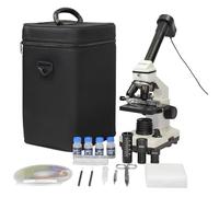 Microscopio Omegon MicroStar con ingrandimento da 20 a 1280x, illuminazione LED, oculare PC e set accessori
