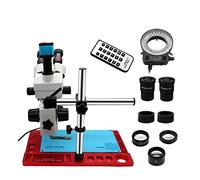Microscopio Osservazione Trinoculare Stereo Microscopio 3.5X-90X 21MP HDMI Fotocamera Digitale w/LED illuminazione Simul Focale per la Riparazione Del Telefono Strumento di saldatura di saldatura