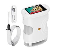 Microscopio Per Bambini,1000X Giocattoli Educativi Ricaricabili - Microscopio Portatile Digitale con Schermo da 5 cm,per Casa Scuola Natura Ragazzi Ragazze