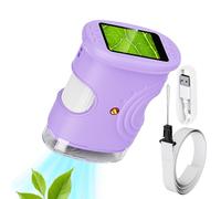 Microscopio per bambini, giocattolo sperimentale ricaricabile, ingrandimento 1000 x, microscopio digitale portatile con schermo da 5 cm, per ragazzi, scuola in casa, laboratorio esplorazione