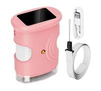 Microscopio per bambini, ingrandimento 1000x, ricaricabile, giocattolo educativo, microscopio digitale portatile con schermo da 2 pollici, per bambini, ragazze, casa, scuola, laboratorio, all'aperto