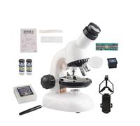 Microscopio per bambini,Kit da microscopio per bambini | Kit di scienze educative Luce LED integrata | Kit di scienza dei giocattoli Stem Project per bambini, 100-1200X per compleanno di Natale