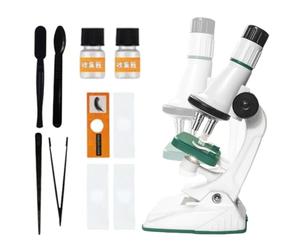 Microscopio Per Bambini - Lente D'ingrandimento Per L'osservazione Delle Piante, Kit Di Esplorazione Scientifica | Zoom Da Duecento A Dodicicento Volte, Ottica Da Laboratorio Con Doppia Illuminazione