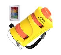 Microscopio per Bambini,Microscopio Per Bambini Con Zoom 60-80X E 12 Vetrini,Giocattolo per Esperimenti Scientifici - Per Aula Escursionismo Prescolare Casa All Aperto Campeggio Scuola