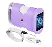 Microscopio per | Giocattolo Sperimentale Ricaricabile Ingrandimento 1000X | Microscopio Digitale Portatile con Schermo da 5 cm Per Laboratorio Casa Esplorazione Esterna Ragazze