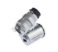 Microscopio per ingrandimento con luce TRIXES, mini lente di ingrandimento per gioielli 60x