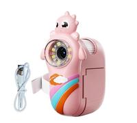 Microscopio per,Microscopio per, portatile cartone animato 1000X con 8 luci LED regolabili, Display LCD da 2 pollici, portata di scoperta dei dinosauri, gioco di apprendimento precoce per