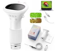 Microscopio per - Microscopio Scientifico Educativo, Microscopio con ingrandimento 1000X | Microscopio per studenti LED, Microscopio composto biologico, Strumento di apprendimento STEM, Include
