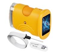 Microscopio Per Portatile | Giocattolo Sperimentale Ricaricabile Ingrandimento 1000X,Microscopio Portatile Digitale con Schermo 5cm per Ragazzi Scuola a Casa Laboratorio Esplorazione