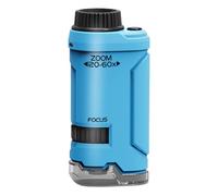 Microscopio Per Scienze Per Bambini - Educativo Forte Compatto Per Studenti, Uso Di Viaggio In Classe Con Design, Apprendimenti Facili Per Studi E Scoperta, La Casa Utilizza 4.33x1.97x5.51 Pollici