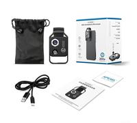 Microscopio per smartphone con obiettivo CPL zoom 200X e illuminazione LED a sei livelli per analisi ravvicinata di piccoli oggetti (CPL)