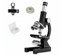 Microscopio per studenti e adulti, ingrandimento 200-4000X, potente microscopio educativo biologico (black)
