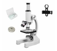 Microscopio per studenti e adulti, ingrandimento 200-4000X, potente microscopio educativo biologico (white)