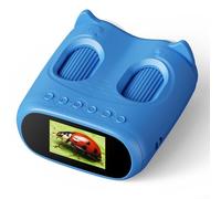 Microscopio portatile 1000X per bambini, miniscopio portatile con schermo IPS da 2 pollici, miniscopio portatile 2 in 1, kit educativo scientifico, telescopio tascabile, compleanno, età 3+ (blu)