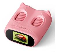 Microscopio portatile 1000X per bambini, miniscopio portatile con schermo IPS da 2 pollici, miniscopio portatile 2 in 1, kit educativo scientifico, telescopio tascabile, compleanno, età 3+ (rosa)