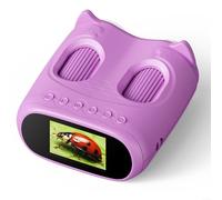 Microscopio portatile 2 in 1 e telescopio con schermo IPS da 2 pollici, ingrandimento 1000x, batteria 600 mAh, 8 LED per l'istruzione degli studenti dei bambini, arancione (viola)