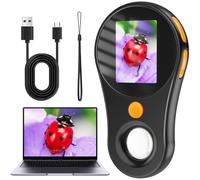 Microscopio Portatile 200X per Adulti/Bambini, Mini Microscopio Tascabile Con Sc