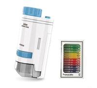 Microscopio portatile 200x per bambini con luce LED, microscopio ottico tascabile portatile per esplorazione scientifica e compatibilità con il telefono cellulare (blu)