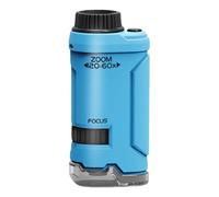 Microscopio portatile 60x-120x con microscopio portatile a LED Little Scientist Microscope Science for (Blue)
