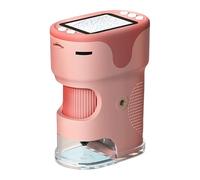 Microscopio portatile a luce LED con memoria 32G compatto palmare facile da trasportare per aule e studi sul campo indagini all'aperto