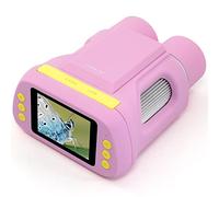 Microscopio portatile e telescopio Dual Lens in One LINKMICRO Binocolo per bambini 6-12 Kit STEM Regalo di Natale Insetti Diapositive Osservazione-Birdwatching Scheda di memoria inclusa