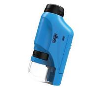 Microscopio portatile Esplora il micro mondo Microscopio scientifico portatile per bambini in ABS sicuro (blu)