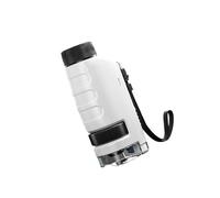 Microscopio portatile facile da usare per bambini, design piccolo, ideale per esperimenti scientifici, valutazione artistica e divertimento all'aperto microscopio ABS