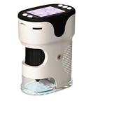 Microscopio portatile for bambini - 6-12 anni, schermo ottico e digitale, giocattolo for gli alunni, Strumenti ampiamente utilizzati(White)