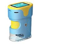 Microscopio portatile for bambini - 6-12 anni, schermo ottico e digitale, giocattolo for gli alunni, Strumenti ampiamente utilizzati(Blauw)