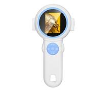 Microscopio portatile in ABS per bambini con schermo ad alta definizione e lente d'ingrandimento per studio della natura per bambini