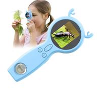 Microscopio portatile - Lente d'ingrandimento digitale HD 50X | Due lenti portatili | Strumento di ingrandimento dell'istruzione Stem con acquisizione di video e foto, dispositivo di esperimento di