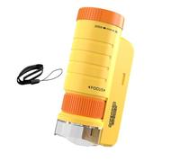 Microscopio Portatile Luce LED Regolabile, 1 Pezzo, Strumento Di | Natura, Strumento Scienziato Per Studenti, Educativo, Per L'Educazione Mini Laboratori Per Ragazzi E Ragazze