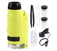 Microscopio Portatile per Bambini - 250 X Ingrandimento Microscopio Palmare per Bambini | Microsscopio Illuminazione, Avventura All'aperto, Illuminazione a LEeD Micrroscopio Esplorazione
