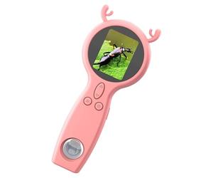 Microscopio portatile per bambini, 50X Digital Magnifier, HD Camera Microscopio, Lens Zoom Tool, Compact Science Explorer, Multifunzionale Handheld Scope for Coin Collecting, Nature Viewing