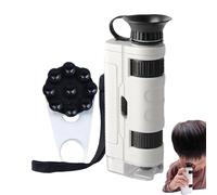 Microscopio Portatile Per Bambini | Ingrandimento 100X,Microscopio Per Monete - Giocattolo Scientifico Educativo Per Bambini Esplorazione All Aperto Studio Della Natura Progetti In Classe Compleanno N