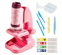 Microscopio Portatile Per Bambini,Ingrandimento 60X-180X Strumento Didattico - Giocattolo Educativo Scientifico Per Esplorazione A Casa E In Viaggio
