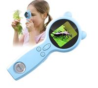 Microscopio portatile per bambini, lente d'ingrandimento digitale portatile 50X, supporta foto e video, lente d'ingrandimento multifunzionale, per educazione STEM, scoperta dei bambini, scienza dei